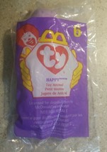 1998 McDonald&#39;s Ty Teenie Beanie Babies HAPPY The HIPPO #6  COMBINED SHI... - £2.20 GBP