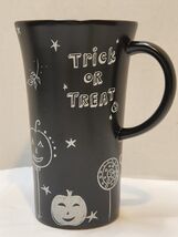 2007 Starbucks 14 oz Trick or Treat Tall Black White Halloween Coffee Te... - $16.82