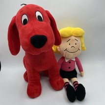 Clifford the Big Red Dog &amp; Emily Elizabeth Kohl&#39;s Cares Plush Toys 13 &amp; 15&quot; - £11.93 GBP