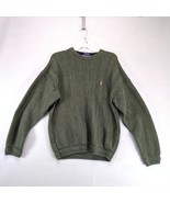 Vtg 80s Chaps Ralph Lauren Pullover Green Knit Sweater Mens XL Hand Fram... - $50.56 CAD