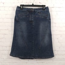 The Limited Skirt Womens 6 Blue Denim Jean Skirt Stretch Y2K 2000s - £19.09 GBP