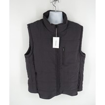 Chrisuno Men&#39;s Lightweight Puffer Vest Jacket Packable Gray XL NWT - £20.24 GBP