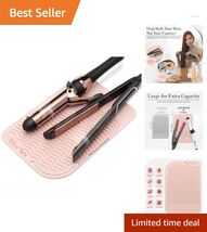 Rose Gold Heat Resistant Silicone Mat for Flat Iron &amp; Curling Tools - 11... - $24.70