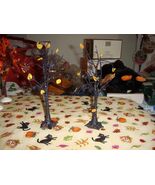 Dept 56 Village Spooky Black Glitter Trees Set Of 2 - €19,89 EUR