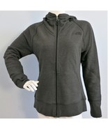 THE NORTH FACE Women&#39;s Terry Full Zip Hoodie Jacket Dark Grey Heather sz... - $54.66 CAD