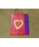 Valentine Anniversary Love Gift Bag Medium Heart Yellow Red - £2.59 GBP