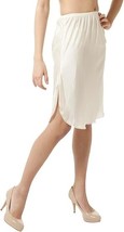 Malco Modes Double-Slit Lace Mini-Length Half Slip, Color Nude, Large - $701.49 MXN