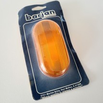 Vintage BARJAN Cats Eye Plastic Orange Amber Light Lens Cap Cover 049-BP... - $9.85