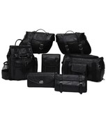 Motorcycle Bags Luggage Set 9 Pieces All Genuine Leather Fits Any US Bike - £86.07 GBP