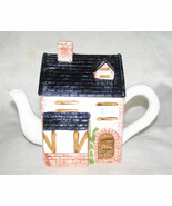 VINTAGE “ENGLISH COTSWOLD COTTAGE” TEA POT - REPLICA SHAPE - NEW CONDITION - $282.25 MXN