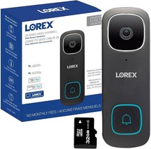 Lorex 2K Battery Video Doorbell with Night Vision with MicroSD w/No Subscription - £146.91 GBP