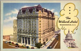 Vtg Postcard, The Willard Hotel, Pennsylvania Ave., Washington D.C. PM 1947 - £4.56 GBP