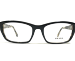 PRADA Eyeglasses Frames VPR 18O ROK-1O1 Black Gray Tortoise Cat Eye 54-1... - $121.33