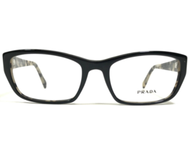 PRADA Eyeglasses Frames VPR 18O ROK-1O1 Black Gray Tortoise Cat Eye 54-18-135 - £95.40 GBP