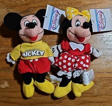 Disney Store Rare Spirit of Mickey and Minnie Beanies NWT New Lot Of 2, Set - $24.70