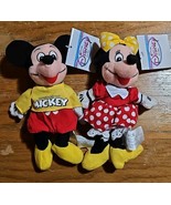 Disney Store Rare Spirit of Mickey and Minnie Beanies NWT New Lot Of 2, Set - $24.70