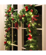 9 FT LED Christmas Garland with Pinecones Red Berries Bows Christmas Bal... - €35,57 EUR 9 FT LED Christmas Garland with Pinecones Red Berries Bows Christmas Bal... - €35,57 EUR