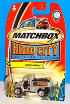Matchbox 2004 Hero City Beach Series #37 Beach Patrol Silver Rescue Truck - $3.00