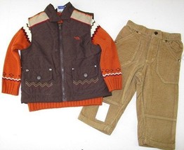 NWT Boyz by Nannette 3 Pc. Vest, Sweater &amp; Cords Set Outfit, 2T or 3T, $46 - $14.71