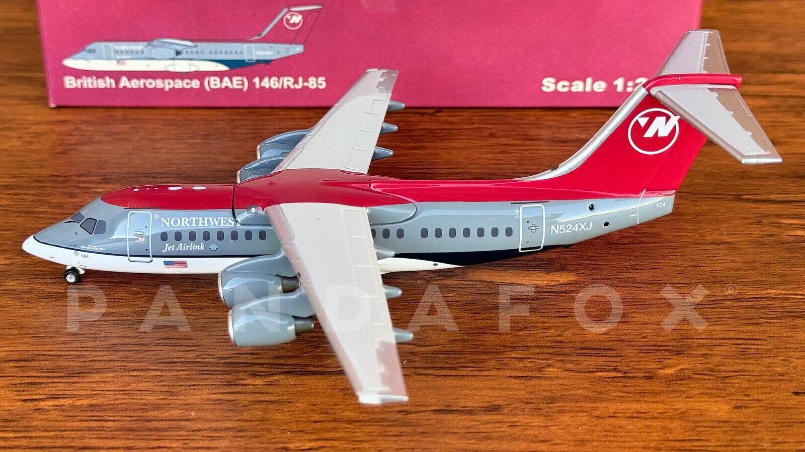 Northwest Airlines BAe 146-200 RJ85 N524XJ JC Wings JC2001 JC2NWA001 1:2... - $195.95
