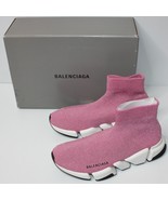 Balenciaga Speed 2.0 LT Pink Metallic Sock Sneaker size US 9 EU 39 MSRP ... - $745.99