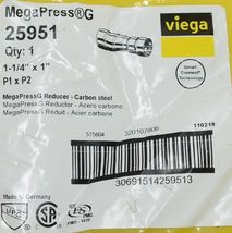 Viega Smart Connect Technology MegaPress G 25951 Reducer Carbon Steel image 4