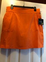 NWT Ladies BELYN KEY Orange Pull On Keystone Jersey Knit GOLF SKORT - S L & XL image 2