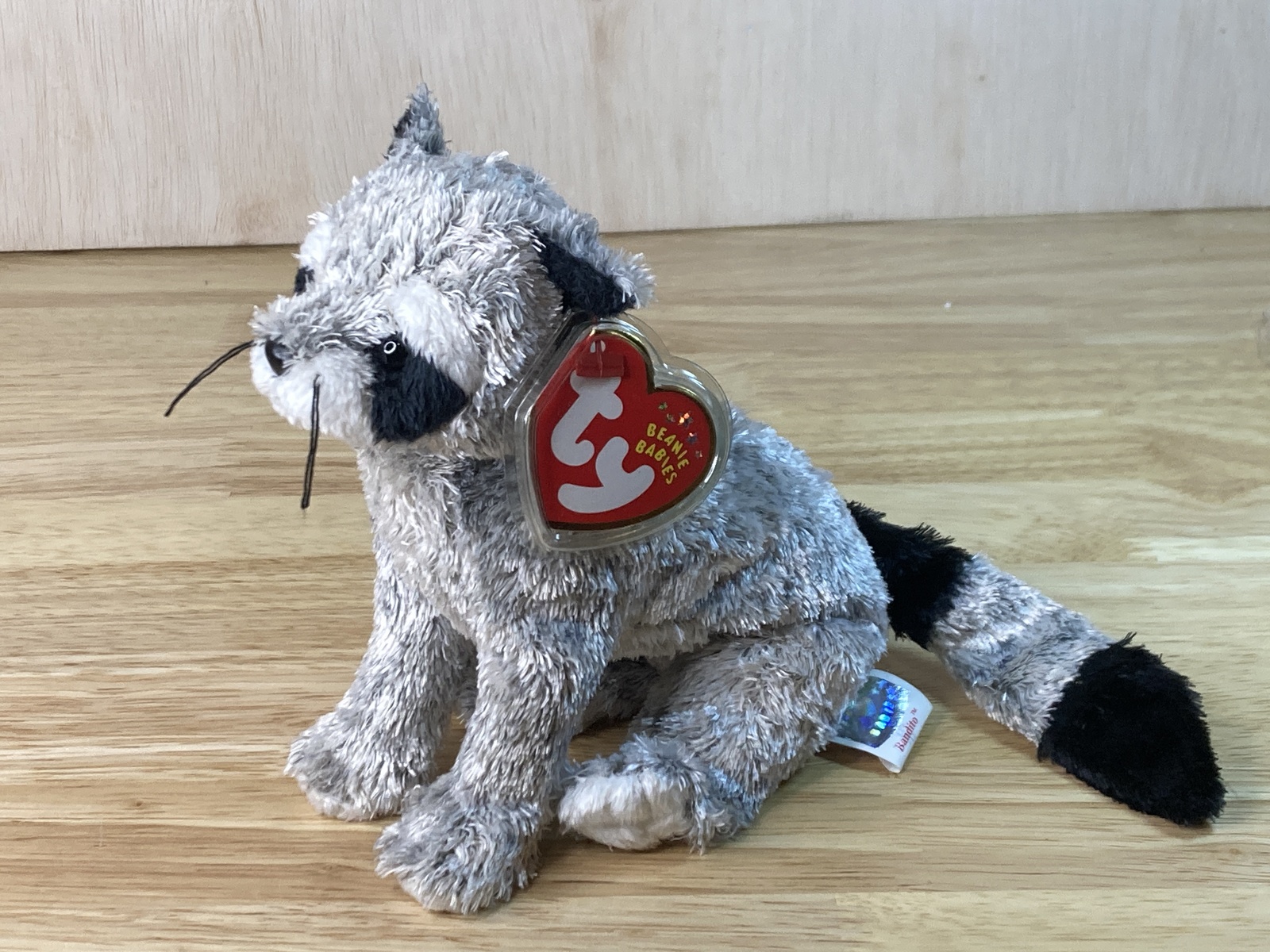 Bandito the Raccoon Beanie Baby Excellent Condition w/ hang tag protector - $7.45