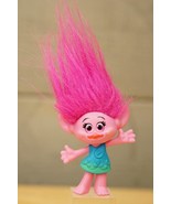 Dreamworks Trolls Poppy 2&quot; Mini Action Figure 3&quot; Hair Plastic Toy Cartoo... - £3.90 GBP