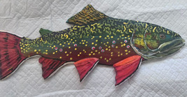 Spawn Brook Trout, Right Face, 2023-24 13 Inches X 3/8,Straight Fish Carving - £40.67 GBP