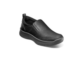 Nunn Bush Kore Elevate Moc Toe Slip On Shoes Lightweight Black 85018-001 - £67.78 GBP