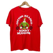 Elf Mens Cotton Headed Ninny Muggins T-Shirt Christmas Classic Short Sle... - £11.58 GBP