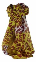 Mulberry Silk Contemporary Square Scarf Garthi Gold by Pashmina &amp; Silk - £21.38 GBP