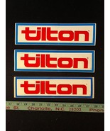 Lot of 3 Auto Racing Vintage Vinyl 10&quot; Racing Decals &quot;Tilton&quot; 1990s - $12.59