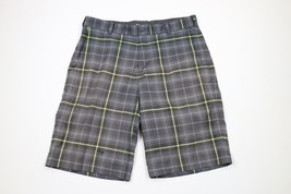 Nike Golf Mens 34 Distressed Dri-Fit Golfing Golf Chino Shorts Plaid Pol... - $461.74 MXN