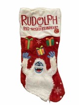 Dan Dee Musical Christmas Stocking Rudolph Red-Nosed Reindeer Abominable Snowman - £17.38 GBP