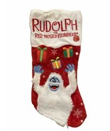 Dan Dee Musical Christmas Stocking Rudolph Red-Nosed Reindeer Abominable... - £17.29 GBP