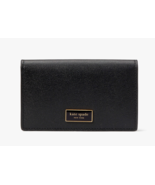 Kate Spade Katy Small Bifold Snap Leather Wallet Card Case ~NWT~ Black - $1,225.19 MXN