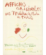 PABLO PICASSO Maitres De L&#39;Ecole De Paris 27&quot; x 19.5&quot; Lithograph 1959 Cu... - $1,306.80