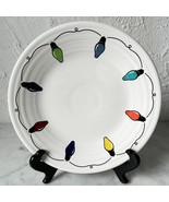 Fiesta Christmas String of Lights 9&quot; Luncheon Cookie Plate Homer Laughli... - £22.62 GBP