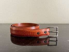 John Rippel Sterling Silver Buckle with Pat Areias Calfskin Leather Belt - £155.65 GBP