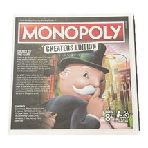 Game Parts Pieces Monopoly Cheaters 2017 Hasbro Rules/Instructions Only - $3.99