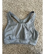 Tek Gear Sports Bra Women Small Gray High Impact Pullover Racer Back Wir... - $109.88 MXN