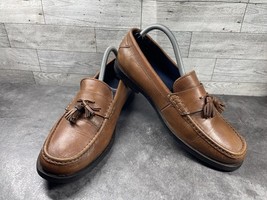 Cole Haan Pinch Loafers Men 9.5M Shoes Brown Leather Tassel Slip On Moc ... - $519.46 MXN