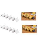 Set of 2 Stainless Steel Taco Holders -  Each Holds 4 Tacos  Taco Tuesdays - $20.15 CAD