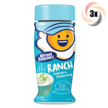 3x Shakers Kernel Season&#39;s Ranch Popcorn Seasoning | Real Buttermilk | 2... - $21.12