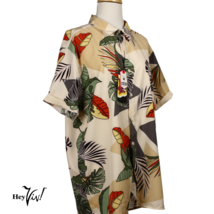 Good Vibes by Drill Clothing Mens Palm Leaf Hawaiian Shirt w Tags Sz XL -Hey Viv - £23.49 GBP