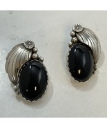 American Southwest Silver &amp; Black Onyx Pierced Earrings - $40.63 CAD
