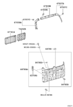 76812-60100 Toyota Genuine New Garnish.1 Qty Available. - $81.68