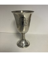 Eastern Pewter Shabbat Kiddush Cup Etched Star Of David Judaica 4.75” Tall - $37.84 CAD